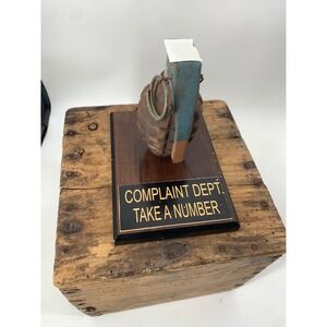 Complaint Dept Take A Number Grenade Desk Novelty Army Memorabilia Table Weight